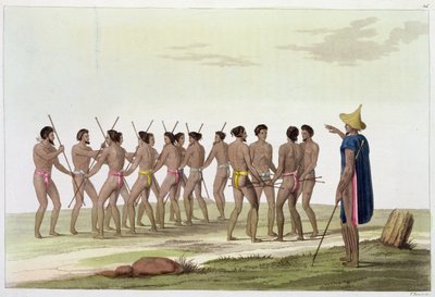 Danza di guerra degli isolani Caroline, tavola 22 da 